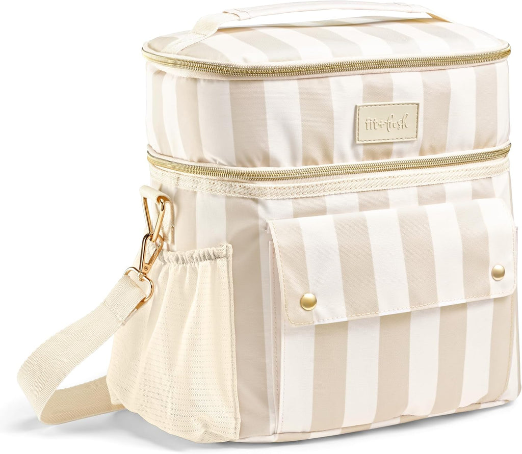 Fit & Fresh Sidekick Dual Compartment Insulated Soft Cooler Bag & Lunch Box