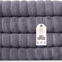 Classic Turkish Towels CTT Luxury Hand Towels for Bathroom Set of 4, 100% Turkish Cotton, Quick Dry & Comfy Towels for H