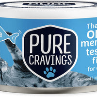 Pure Cravings Wet Cat Food Canned Tuna Cutlets in Gravy, 100% Mercury-Tested, Moist Can Fish for Cats, Grain-Free, Prote