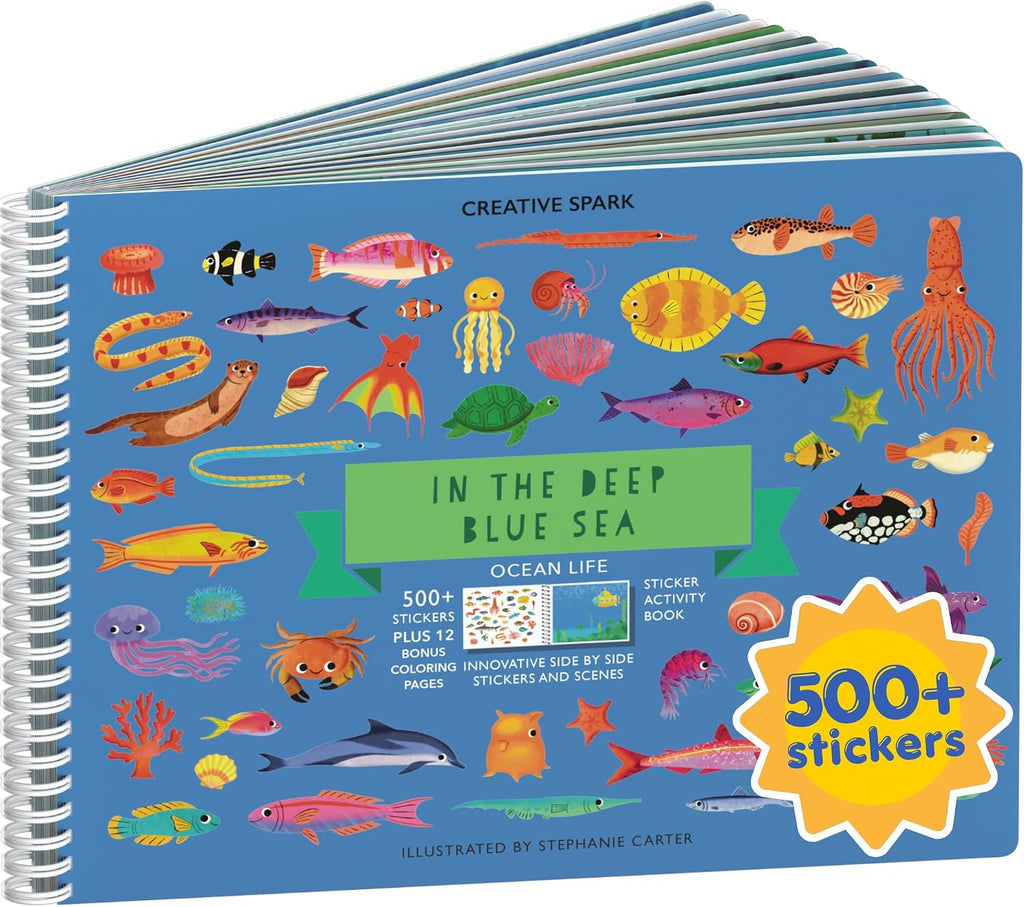 Cupkin Ocean Coloring & Sticker Activity Book | 500+ Stickers