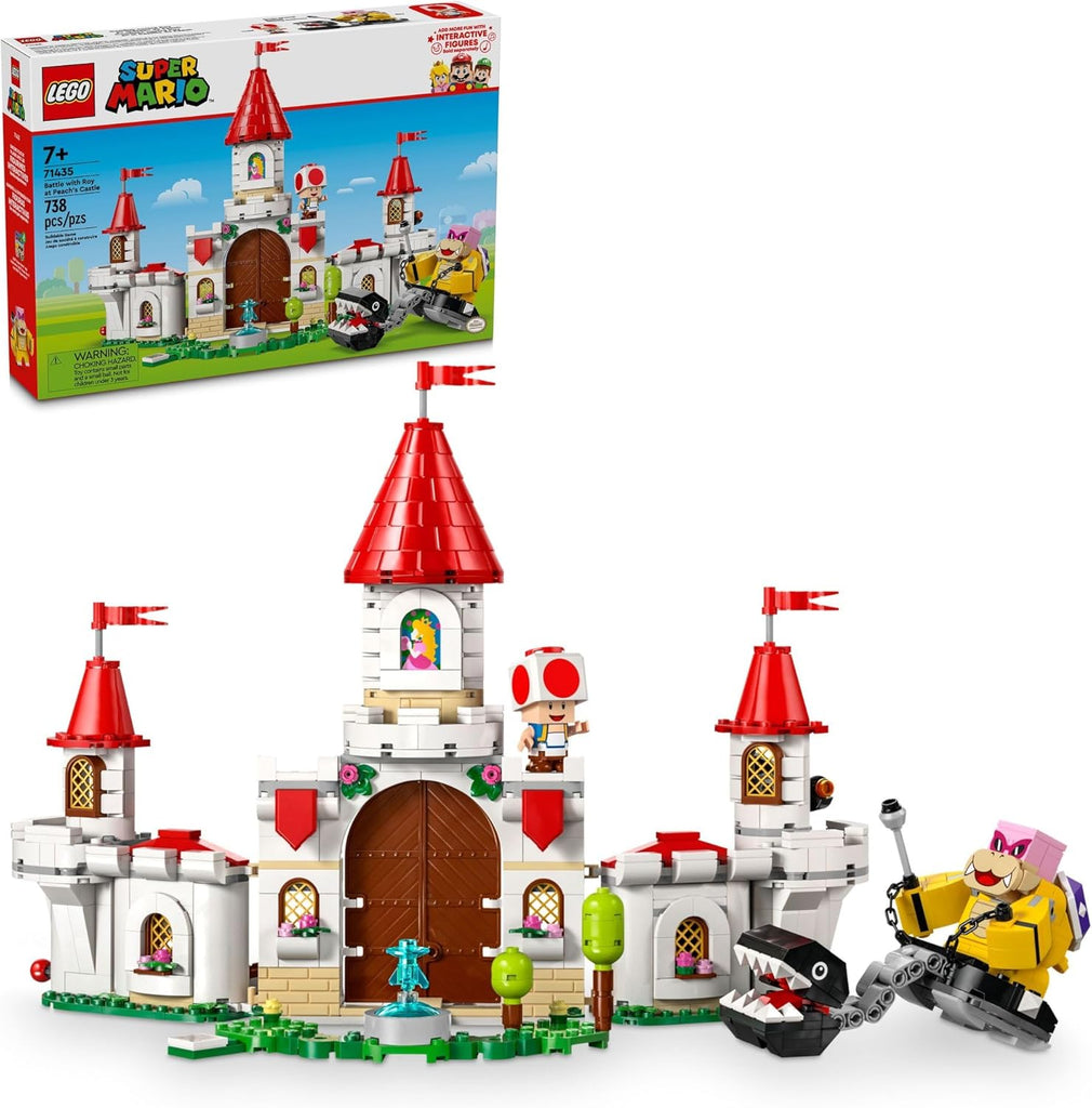 LEGO Super Mario Battle with Roy at Peach’s Castle, Nintendo Character Mario Toy for Kids, Castle Toy & Adventure Set, Gift for Girls, Boys & Gamers Ages 7 and up, 71435