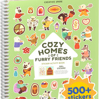 Cupkin Cozy Furry Animal Friends Coloring & Sticker Book | 500+ Stickers