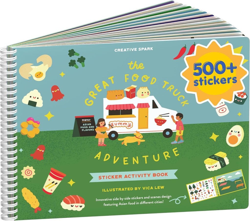 Cupkin Food Truck Adventure Coloring & Sticker Book | 500+ Stickers