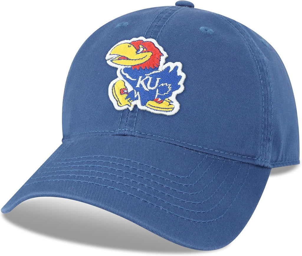 Legacy NCAA Officially Licensed Baseball Hat, Kansas Jayhawks, Lightweight Cap for Men & Women, Relaxed Twill Adjustable