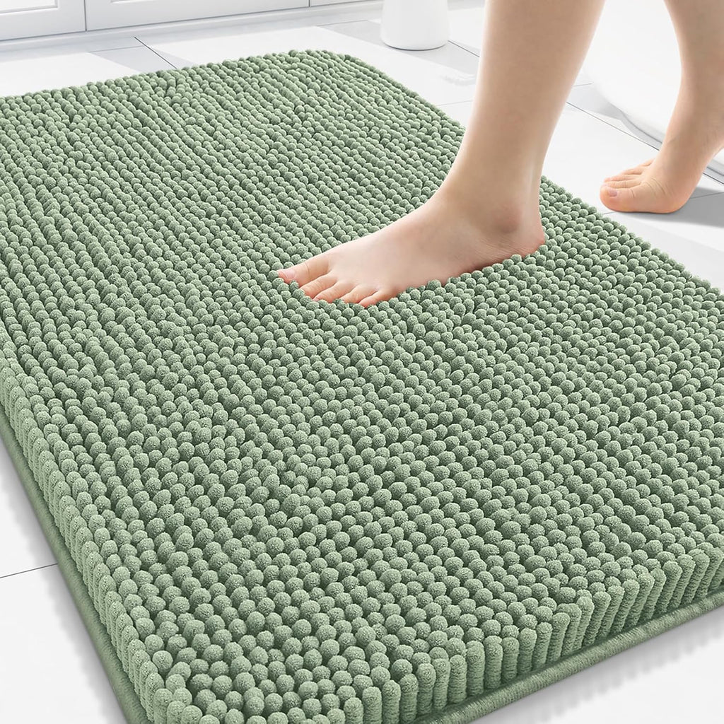 Arotive Bathroom Rugs 34x21, Soft Absorbent Shaggy Chenille Bath Rugs