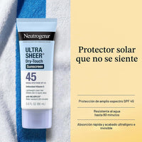 Neutrogena Ultra Sheer Dry Touch Sunscreen Lotion SPF 45, 2 x 3 fl. oz