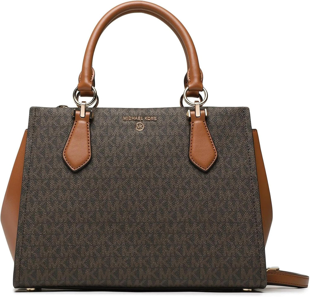 Michael Kors Marilyn Medium Satchel, Brown/Acorn