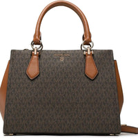 Michael Kors Marilyn Medium Satchel, Brown/Acorn