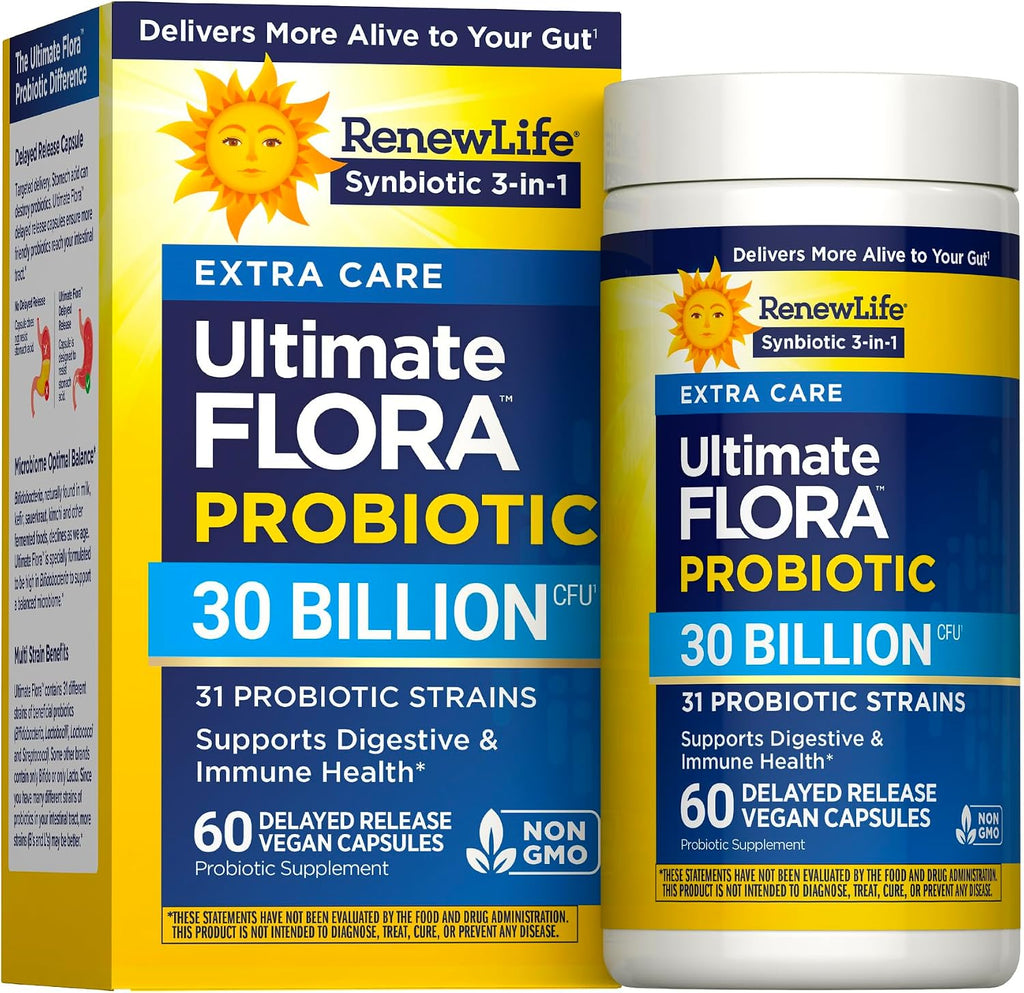 RenewLife Extra Care Ultimate FLORA Probiotic, 60 capsules