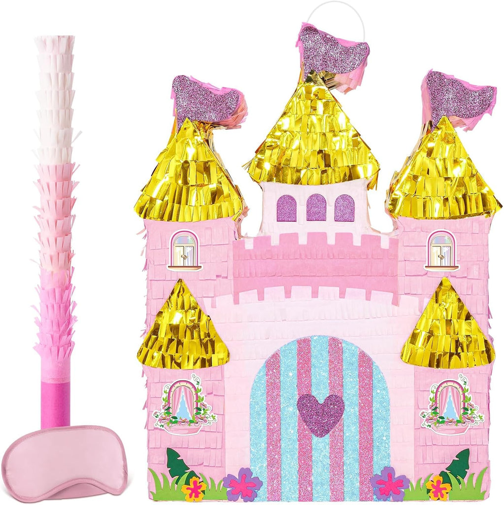WERNNSAI Princess Castle Piñata - Princess Birthday Party Decorations