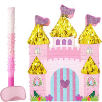 WERNNSAI Princess Castle Piñata - Princess Birthday Party Decorations