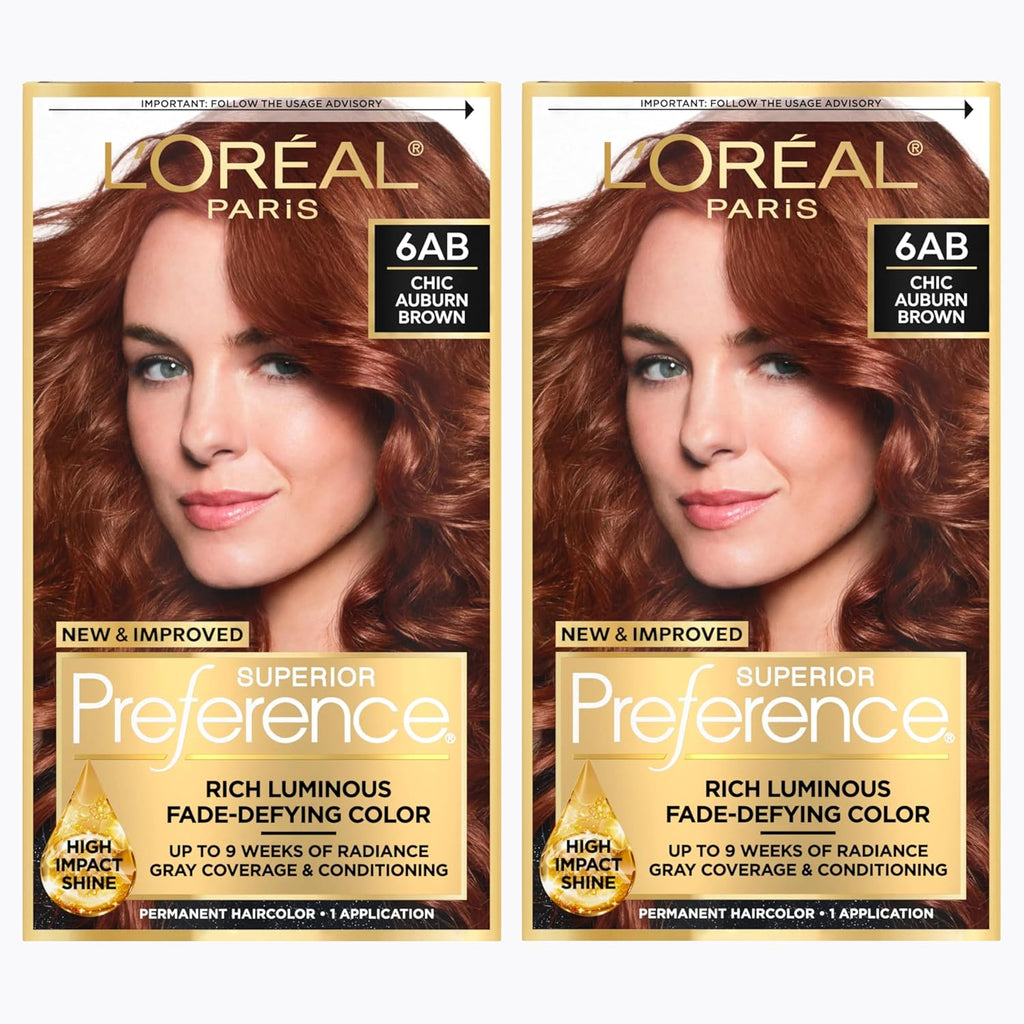 L'Oreal Paris Superior Preference Luminous Fade-Defying Permanent Hair Color, Hair Dye For Up to 9 Weeks of Radiance, Ch