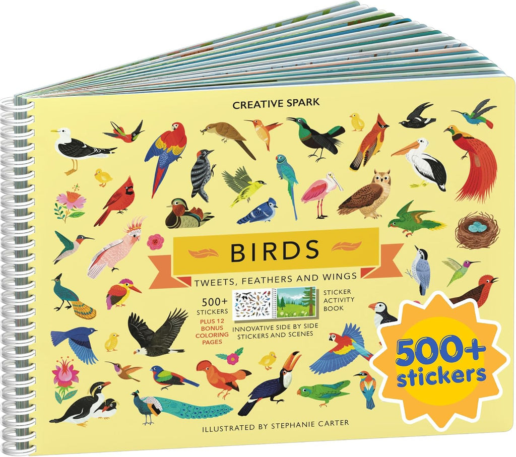 Cupkin Bird Coloring & Sticker Activity Book | 500+ Stickers