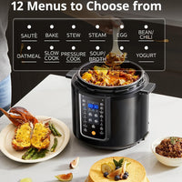 COMFEE' COMFEE’ 12-in-1 Electric Pressure Cooker, Instant Multi