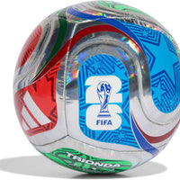 Adidas Unisex-Adult World Cup Training Foil Soccer Ball, Multicolor/White/Team Royal Blue/Solar Blue, 4