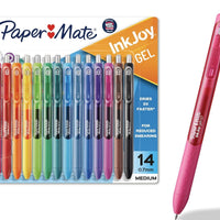 Paper Mate InkJoy Gel Pens, Assorted, Medium Point (0.7mm), 14 Count - Smooth Writing, Back to School, Teacher Supplies,