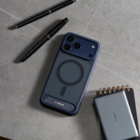 TORRAS Strong Magnetic Seamless Stand for iPhone 17 Pro Max Case Deep Blue