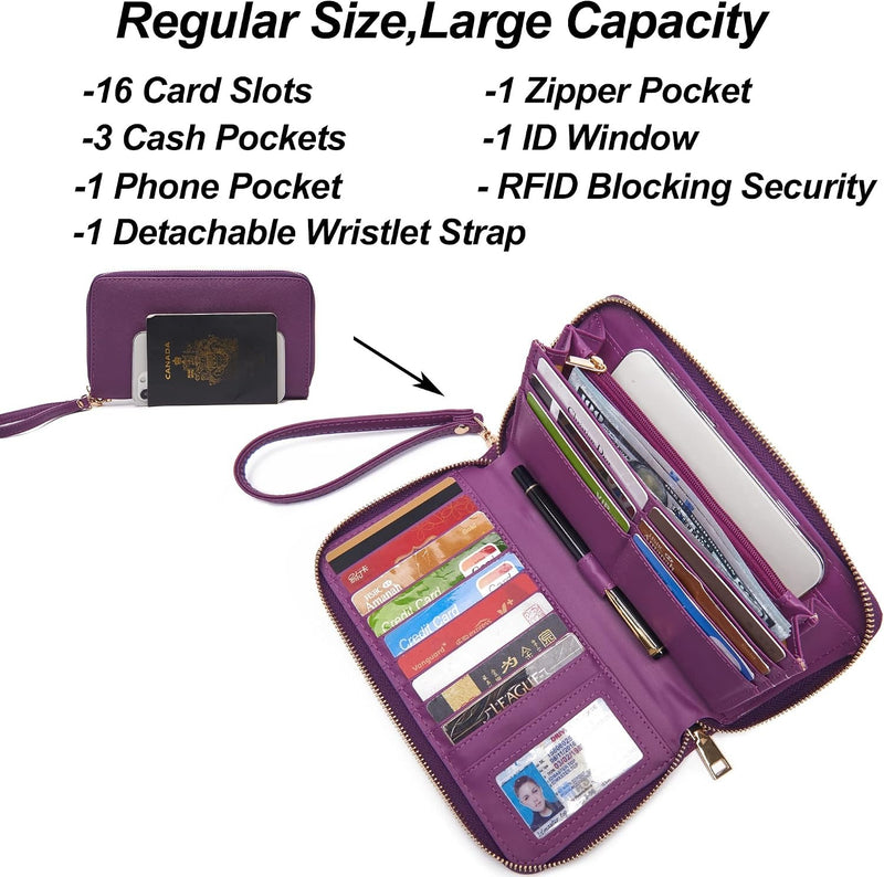 Qiyuer Women 13" Cute Tote Handbag Set Purses with RFID Wallet 3PCS