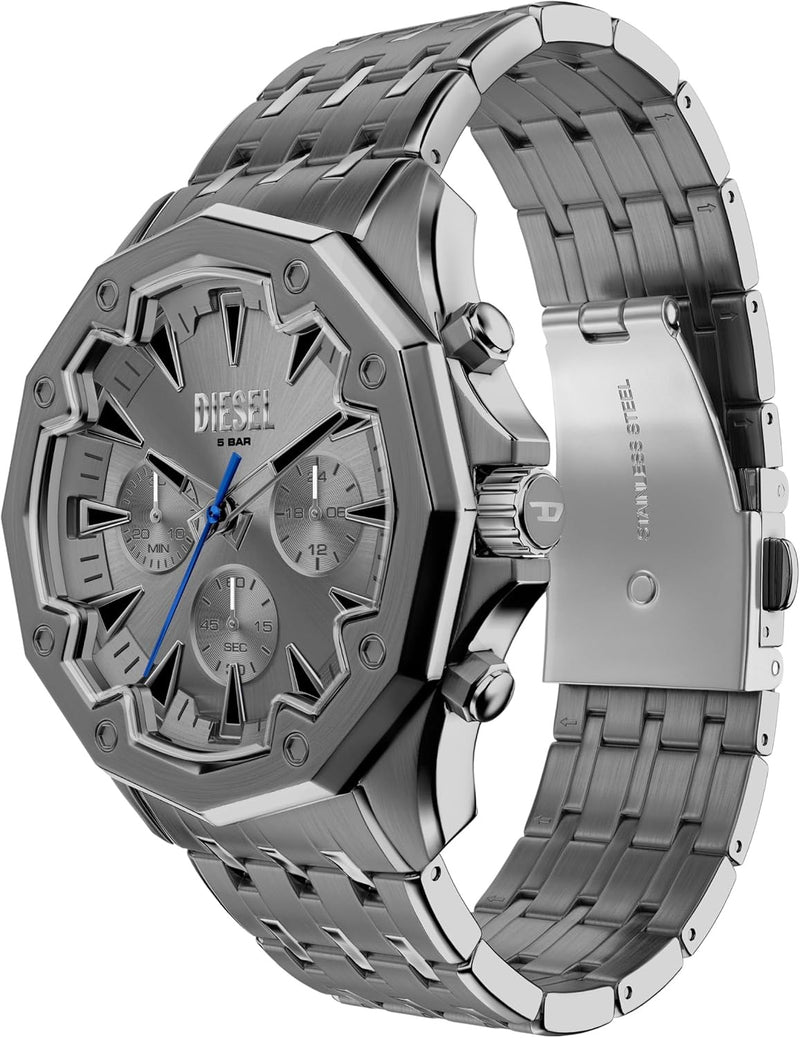 Diesel Men's Stinger Chronograph Gunmetal Stainless Steel Watch (Model: DZ4708)