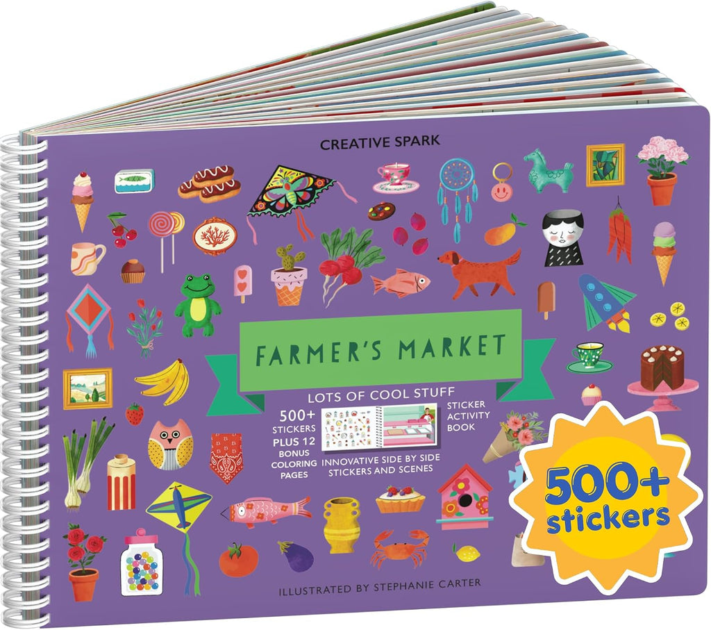 Cupkin Farmer's Market Coloring & Sticker Activity Book | 500+ Stickers
