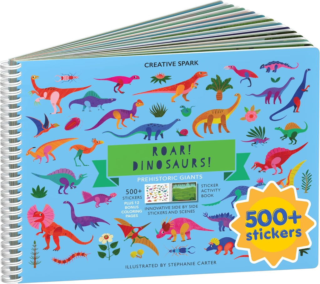 Cupkin Dinosaur Coloring & Sticker Activity Book | 500+ Stickers