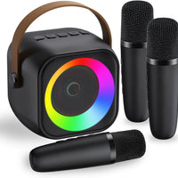 Karaoke Machine,Mini Portable Karaoke Speaker with 3 Wireless Microphones