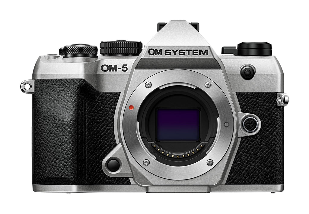 OM SYSTEM OM-5 Mark II Body Silver Compact Light Weight Weather Sealed 4K Video Camera Best for Outdoor Travel
