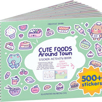 Cupkin Cute Foods Around Town Coloring & Sticker Book | 500+ Stickers