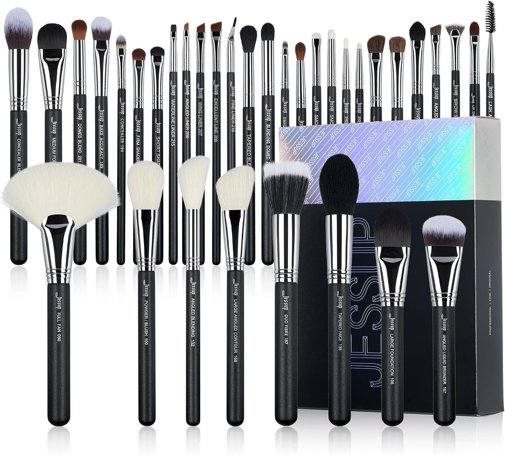 Jessup Makeup Brushes Set Professional, 35pcs Face & Eye Make up Brush T342