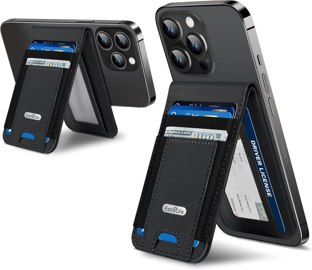 For Magsafe Wallet Stand, Hold 10 Cards, Strongest Magnetic Wallet