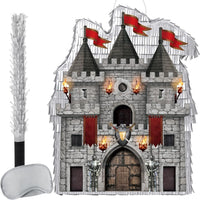 WERNNSAI Medieval Castle Piñata - Medieval Piñata with Blindfold and Bat