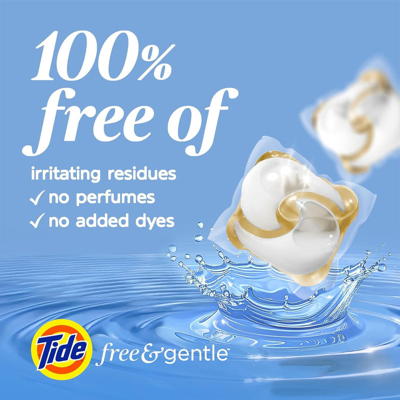 Tide PODS Free & Gentle Laundry Detergent Soap Pacs, 112 Count