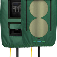 SoundCover Professional Grade 600D Protective Cover for Stand Mounted 15" PA/DJ Powered Speaker with SoundFlap - Green -
