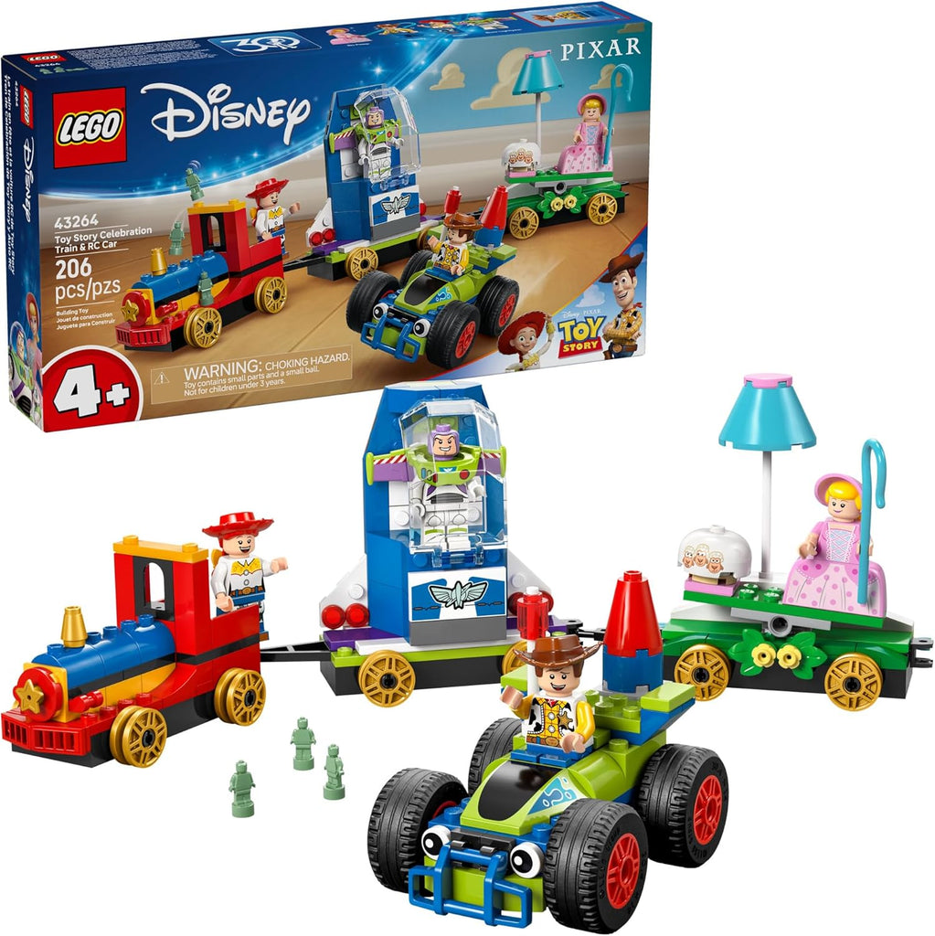 LEGO Disney and Pixar’s Toy Story Celebration Train & RC Car Toddler Toy - Sensory and Pretend Play Building Set for Preschool Boys and Girls, Ages 4+ - Disney Gift Idea for Birthdays - 43264