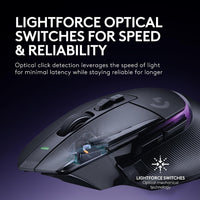 Logitech G502 X Plus Wireless RGB Gaming Mouse - Black