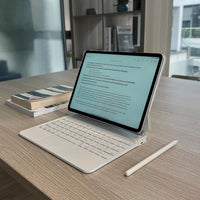 Funda con Teclado Magnético mobee para iPad Pro 11" (M4/M5) - Blanco