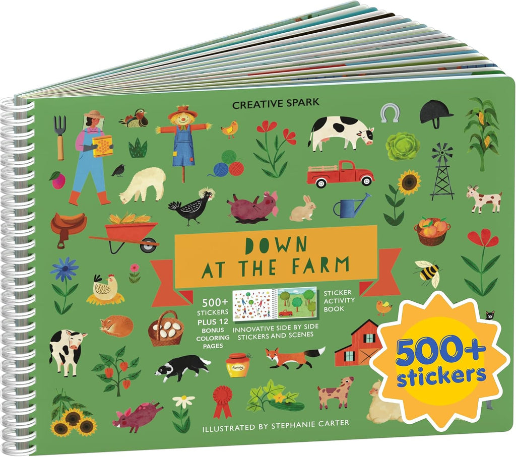 Cupkin Farm Animal Coloring & Sticker Activity Book | 500+ Stickers