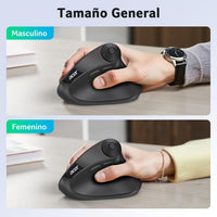 Acer Ergonomic Mouse Wireless with Side Scroll, Bluetooth Mouse for Laptop