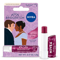 NIVEA Blackberry Pie Lip Care, Bridgerton Design Lip Balm, 0.17 OZ