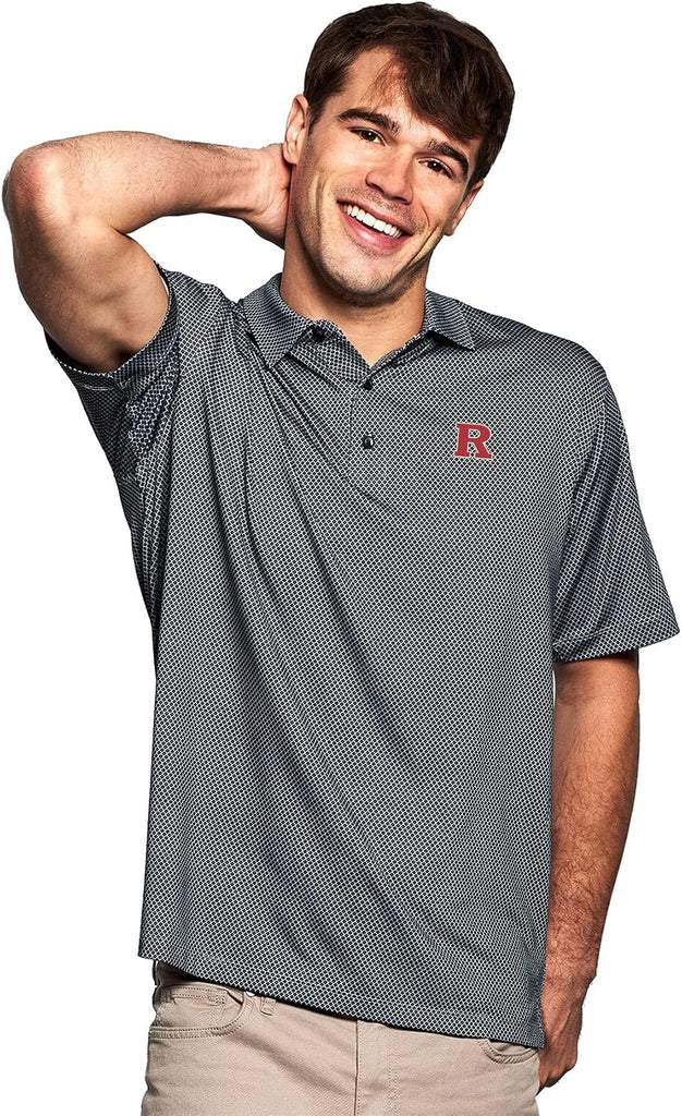 Vantage Apparel Lightweight Diamond Polo, Rutgers Scarlet Knights, 4XL