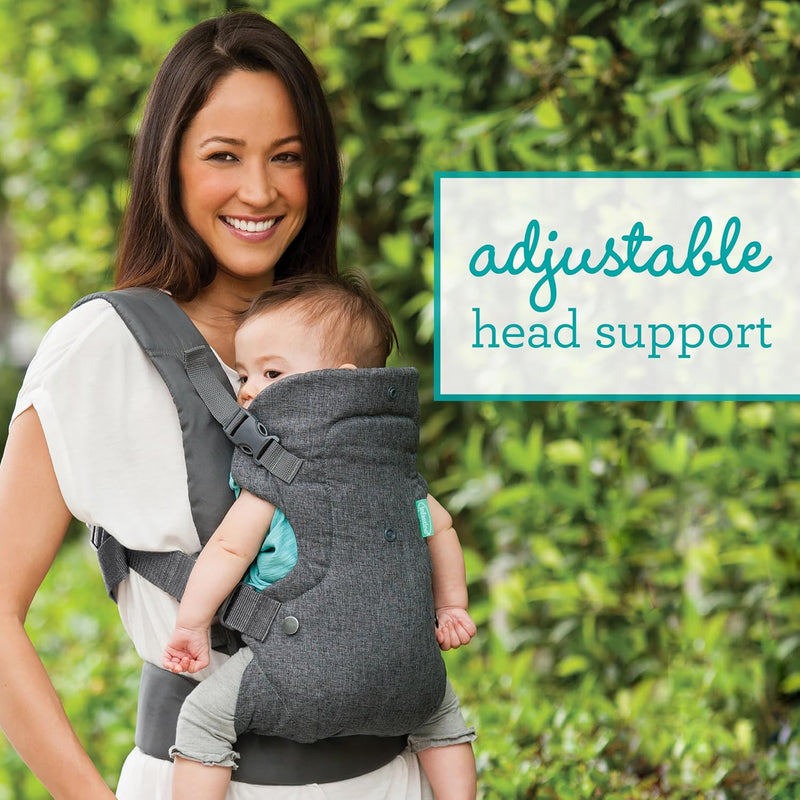 Infantino Flip 4 en 1 Portabebés Ergonómico Convertible Gris