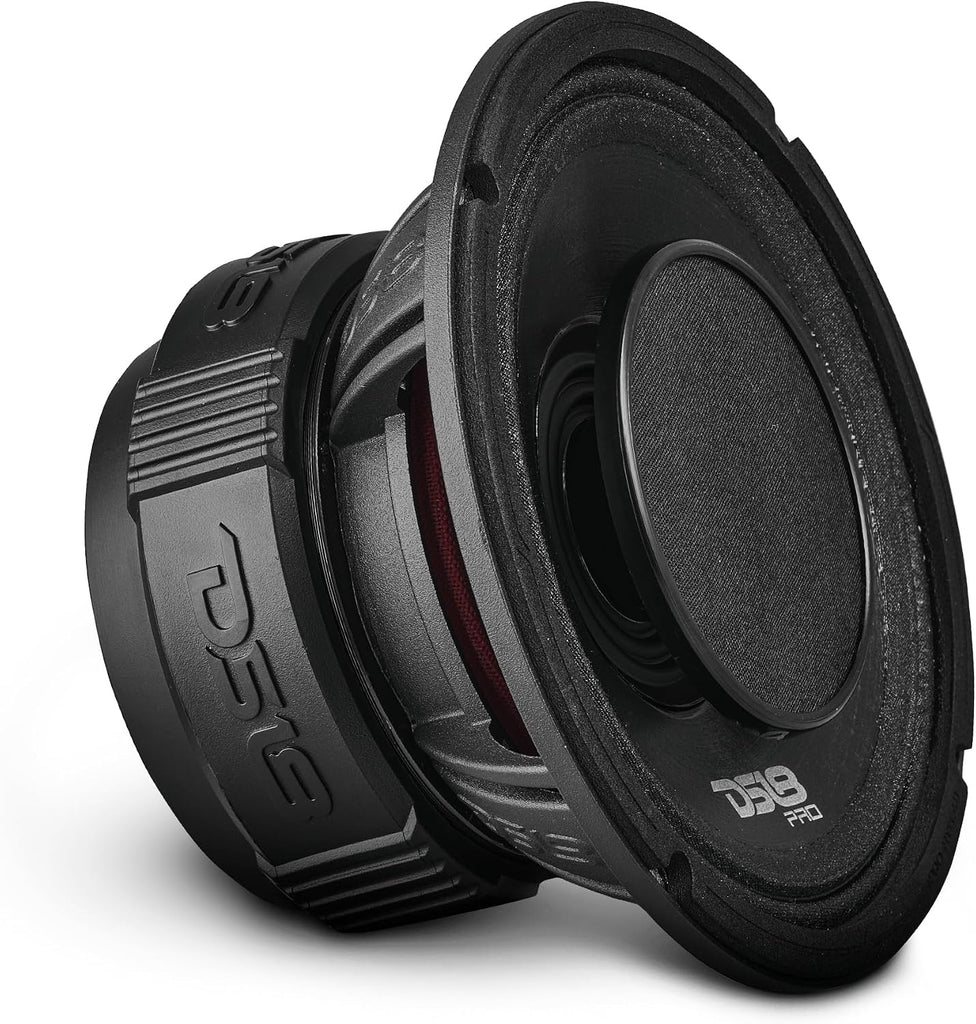 DS18 PRO-HY6.4B 6.5" Hybrid Mid-Range Car Audio Loudspeaker with 1" VC Built-in Compression Driver Horn and Water Resist