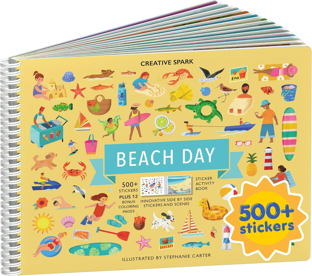 Cupkin Beach Day Coloring & Sticker Activity Book | 500+ Stickers