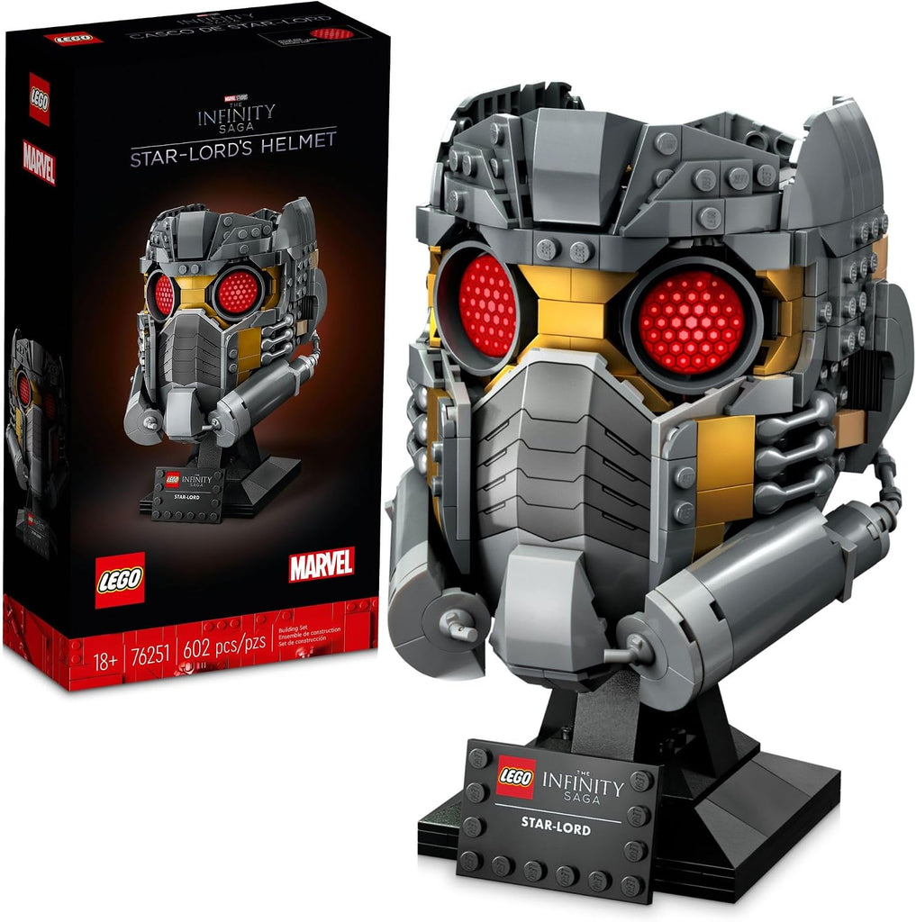 LEGO Marvel Star-Lord's Helmet Set 76251, Collectible Model Kit for -Adults to Build, Home Décor Creative Activity, Gift Idea
