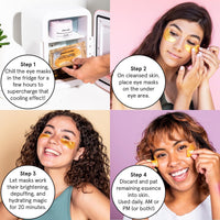 grace & stella Parches para debajo de los ojos (12 pares) Mascarillas para ojos hinchados y ojeras - Rellenos navideños para adolescentes, regalos de Navidad para mujeres, regalos de intercambio