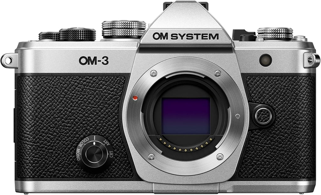 OM SYSTEM Olympus OM-3 Silver Micro Four Thirds System Camera Travel Camera Weather Sealed Design 5-Axis Image Stabilization