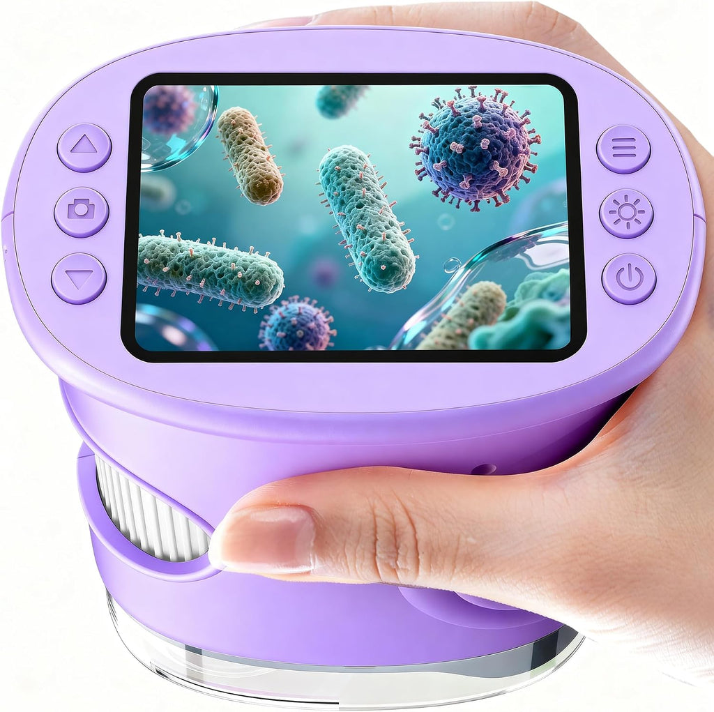1000X Handheld Digital Microscope for Kids: Pocket Microscope with 2.0" IPS Screen - STEM Toys Birthday Gifts for Girls