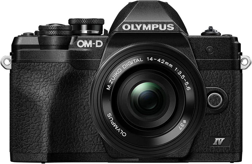 OM SYSTEM Olympus E-M10 Mark IV Black Micro Four Thirds System Camera M.Zuiko Digital ED 14-42mm F3.5-5.6 EZ kit 20MP Sensor 5-Axis Image Stabilization 4K Video Wi-Fi