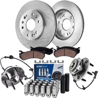 Detroit Axle - 4WD Front Brake Kit for Silverado Sierra 1500 Tahoe Escalade