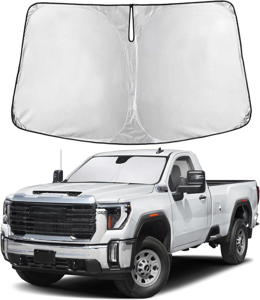 EcoNour Windshield Sunshade for GMC Sierra 1500 2500 3500 2019-2025, 2026